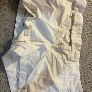 Old Navy Cream and Pink Striped Shorts